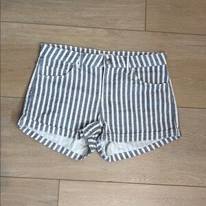H & M Short Shorts - Blue & White